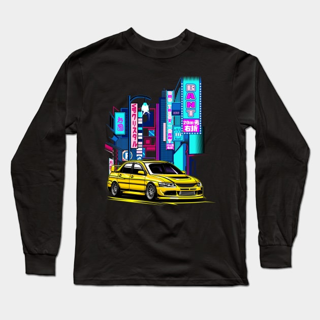 Mitsubishi Lancer Evolution Long Sleeve T-Shirt by JDMAPEX